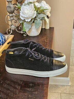 Axel Arigato Men's Suede/Leather Hi Top Sneakers, Black, Sz 13